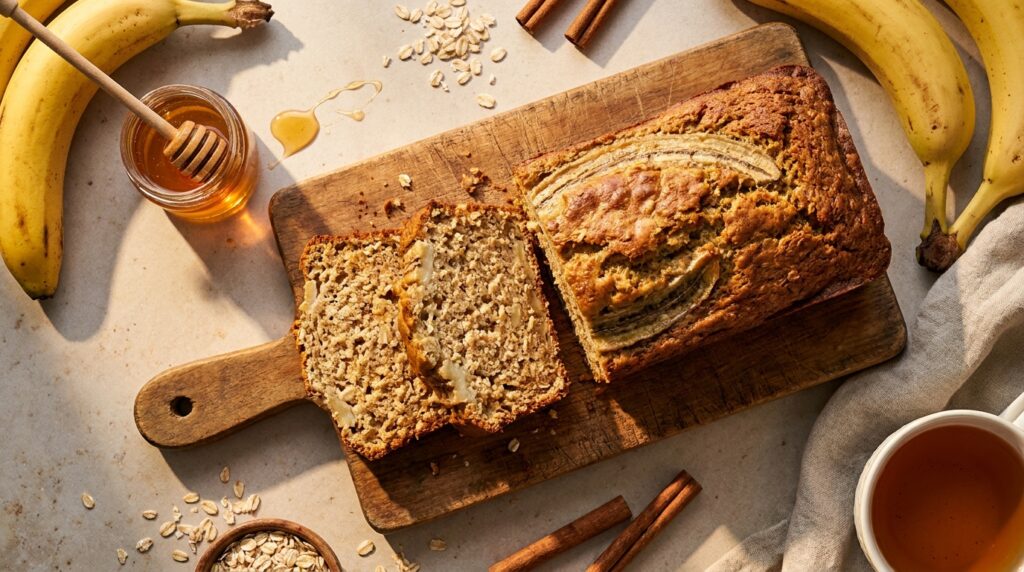 bolo de banana sem açúcar com aveia