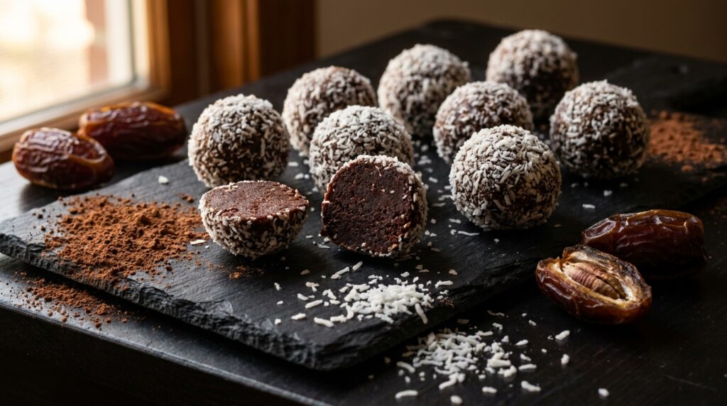 brigadeiro saudável sem açúcar com tâmaras