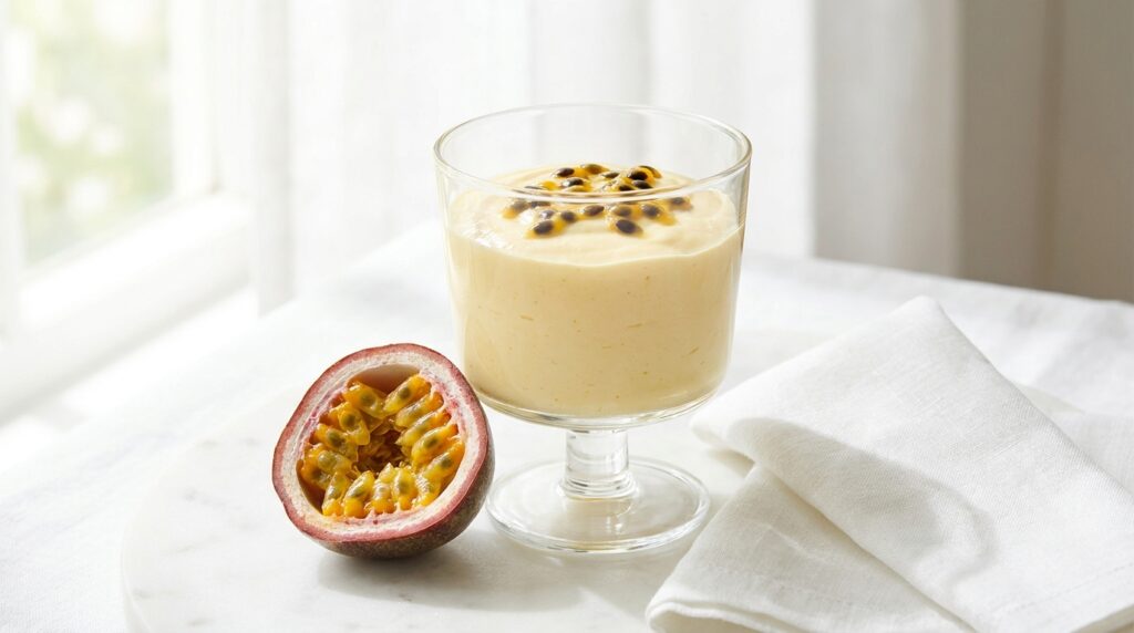 mousse de maracujá saudável receita fácil