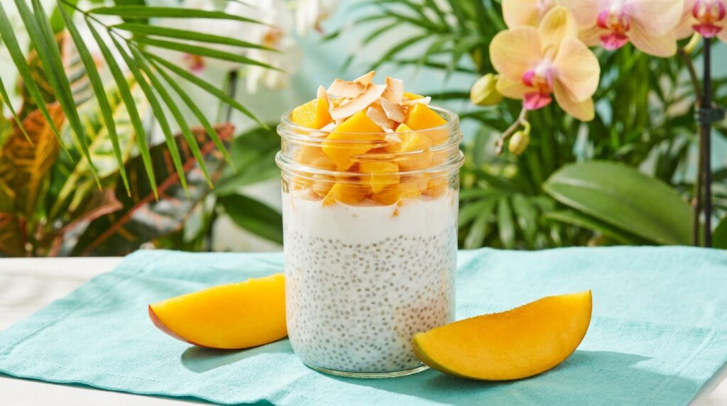 pudim de chia receita saudável