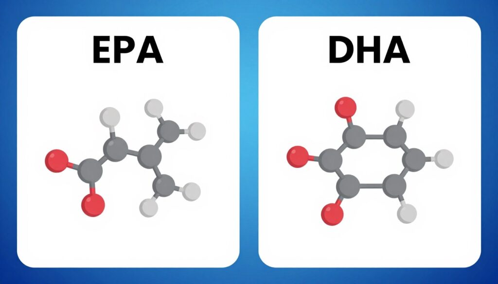 EPA and DHA omega-3 fatty acids comparison