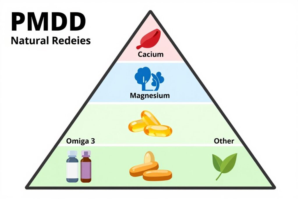 Evidence-based natural PMDD remedies arranged by effectiveness