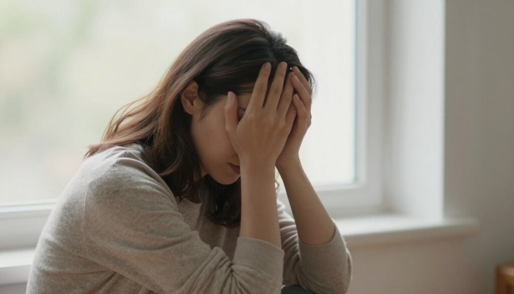woman experiencing relief from depressive symptoms